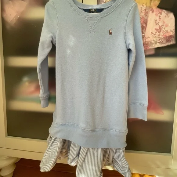 Ralph Lauren | Dresses | Sweatshirt Dress With Cute Frill | Poshmark